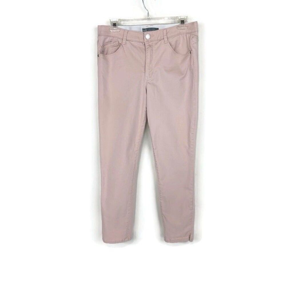 Wit & Wisdom Ab'Solution Ankle Skinny Pants Womens 8 Light Pink High Waist